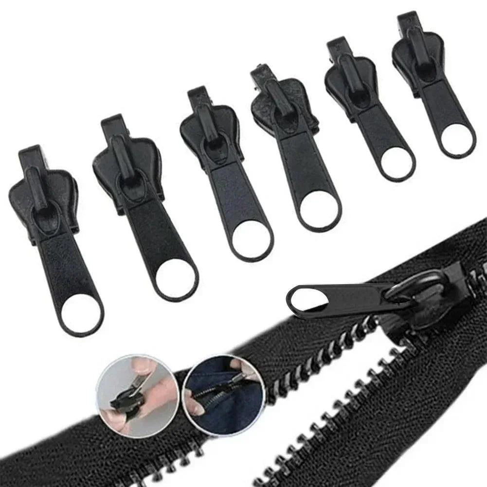 6pcs Instant Zipper Universal Instant Fix Repair Kit Replacement Zip Slider Teeth Multifunctional Clothing Replacement Zipper - NTKSTORE