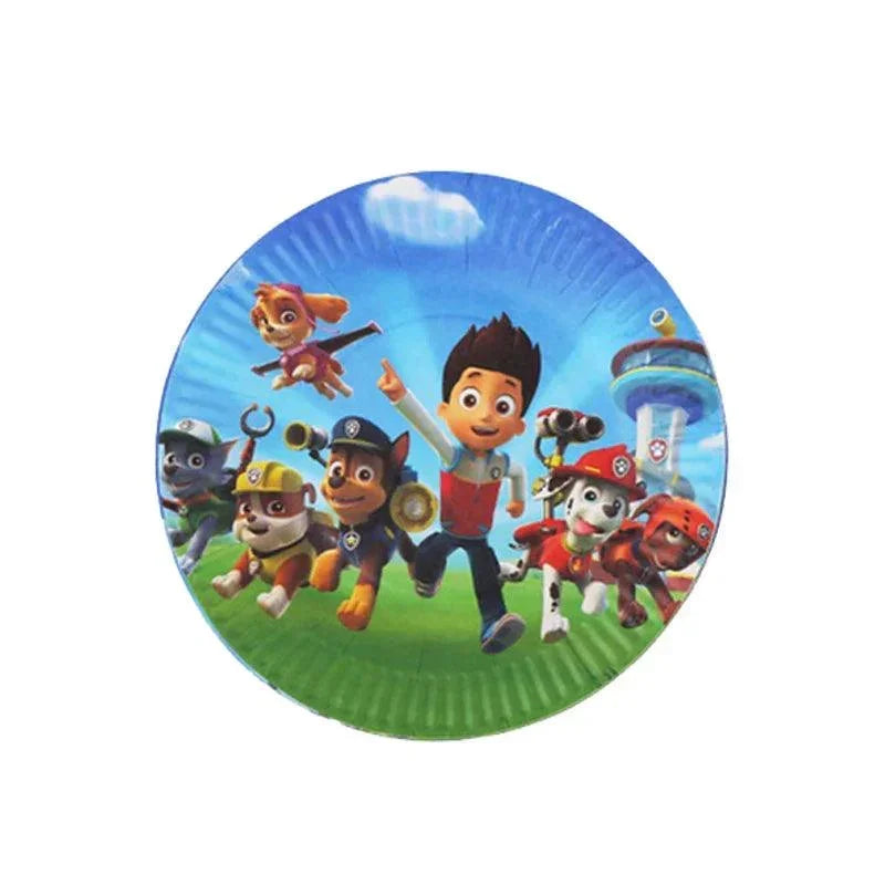 PAW Patrol Birthday Party Decorations Latex Aluminum Foil Balloons Disposable Tableware Kids Event Supplies Chase Marshall Skye - NTKSTORE