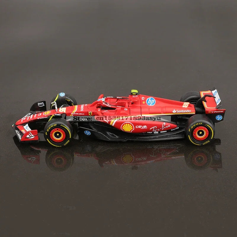Bburago 1:43 f1 2024 Ferrari SF24 #16 lecler #55 sainz jr. legierung auto druckguss modell spielzeug sammlung erste reihenfolge