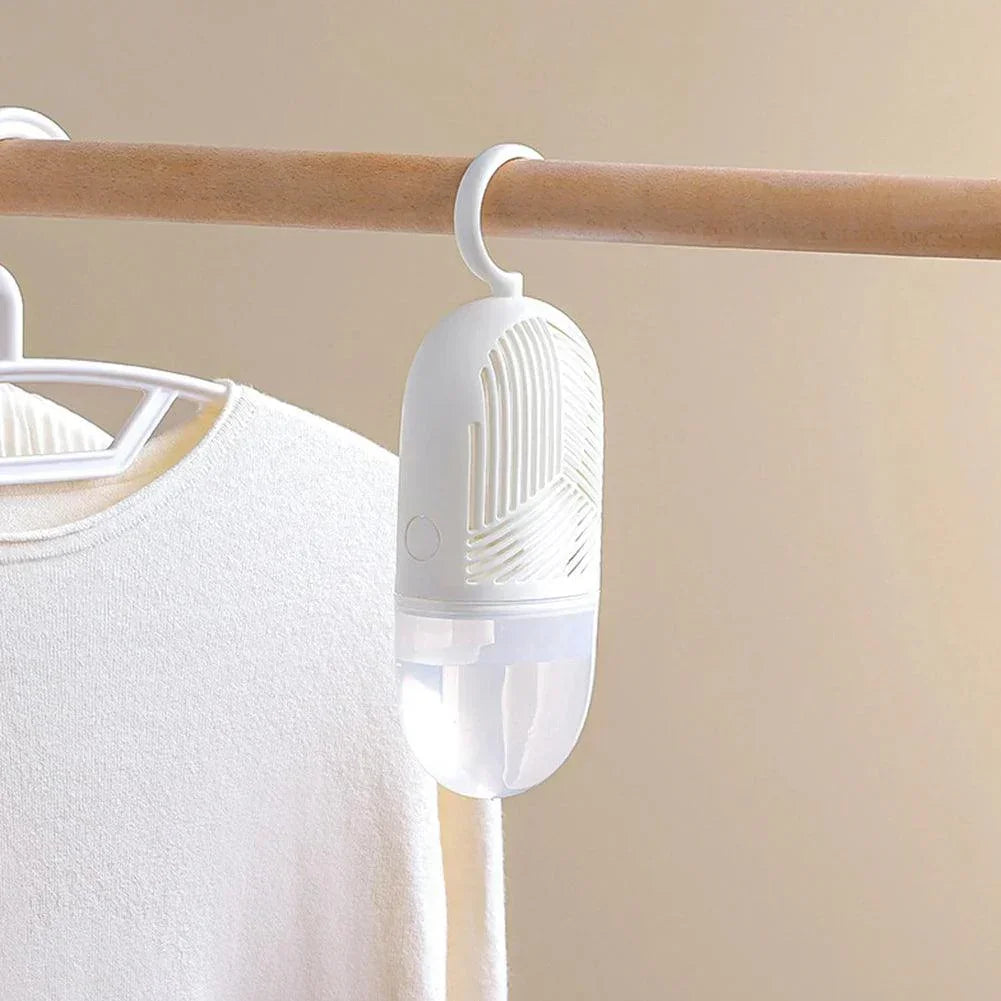 Clothes Dehumidification Box Reusable Hanging Dehumidifier Packs Anti-Mold with Water Collector&Hook for Wardrobe Closet Cabinet - NTKSTORE