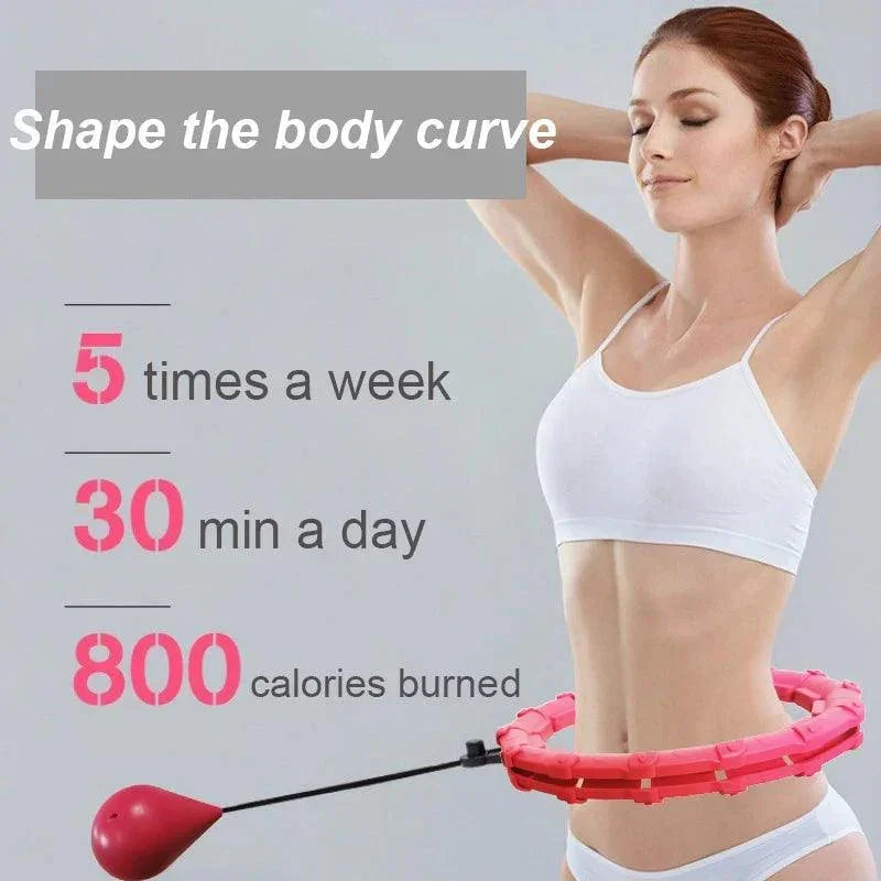 32/20/24/28 Section Adjustable Sport Hoops Abdominal Waist Exercise Detachable Hoola Massage Fitness Hoop Training Weight Loss - NTKSTORE
