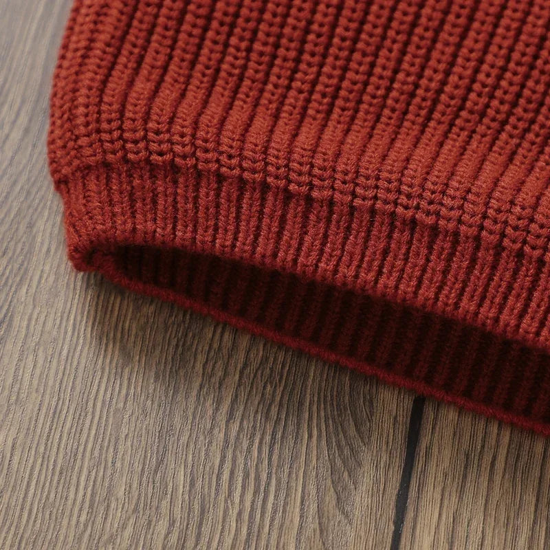 0-36months Baby Girls Sweater Long Sleeve Crew Neck Letters Winter Warm Knit Pullover Sweater For Infant For Girls