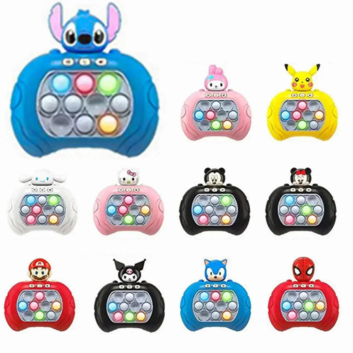 2025New Quick Push Game Pop Up Fidget Bubble Electronic Pop it Pro Game Light AntiStress Toys For Adult Kids Gift With Box - NTKSTORE