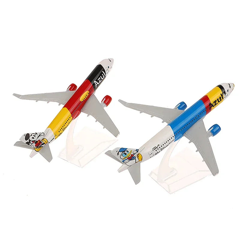 Diecast Metal Model Plane Toy A320 Azul Brazilian Airlines Air Miniature Replica Alloy Aircraft Model
