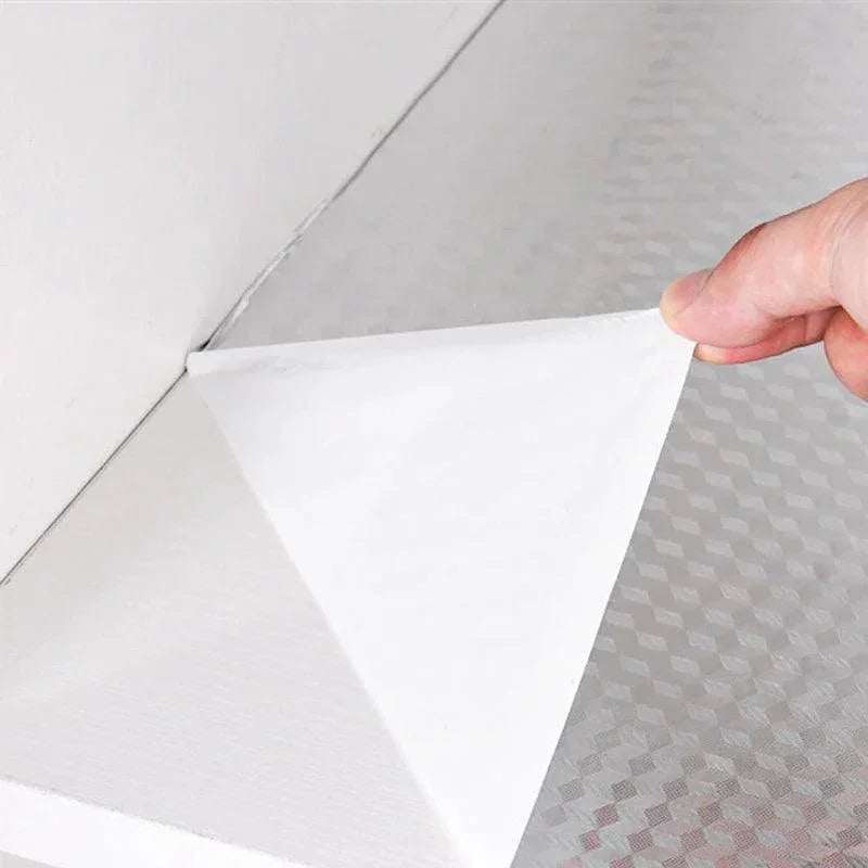 Modern Kitchen Oil-proof Self Adhesive Stickers Anti-fouling High-temperature Aluminum Foil gas stove Cabinet Contact Wallpaper - NTKSTORE