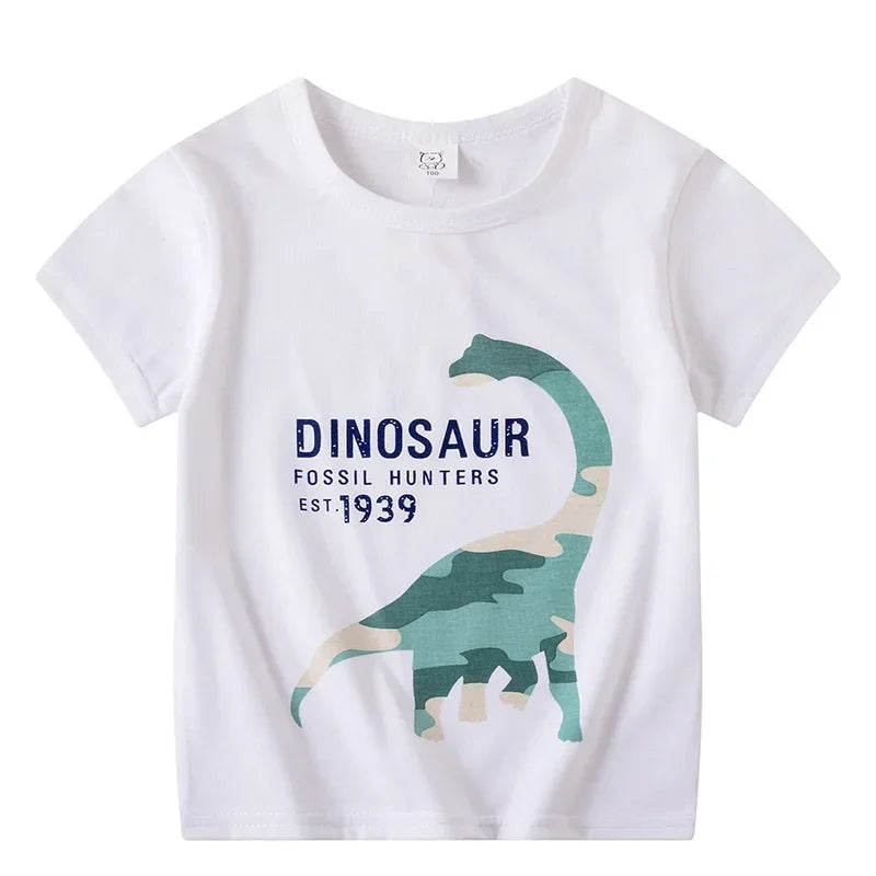 Children's Clothing Boys Girls T-Shirt Kids Clothes Cartoon Summer Tops Long Sleeve Baby Clothing Spring Cotton Ropa De Niña - NTKSTORE