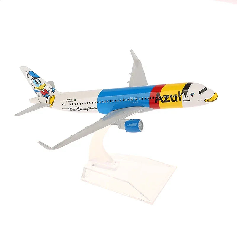 Diecast Metal Model Plane Toy A320 Azul Brazilian Airlines Air Miniature Replica Alloy Aircraft Model