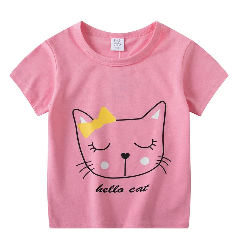 Children's Clothing Boys Girls T-Shirt Kids Clothes Cartoon Summer Tops Long Sleeve Baby Clothing Spring Cotton Ropa De Niña - NTKSTORE