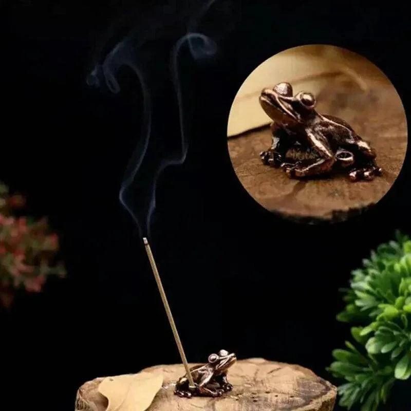 New 1PC Alloy Incense Burner Stick Holder Plate Buddhism Lotus Censer Bronze Nasturtium Incense Burner - NTKSTORE