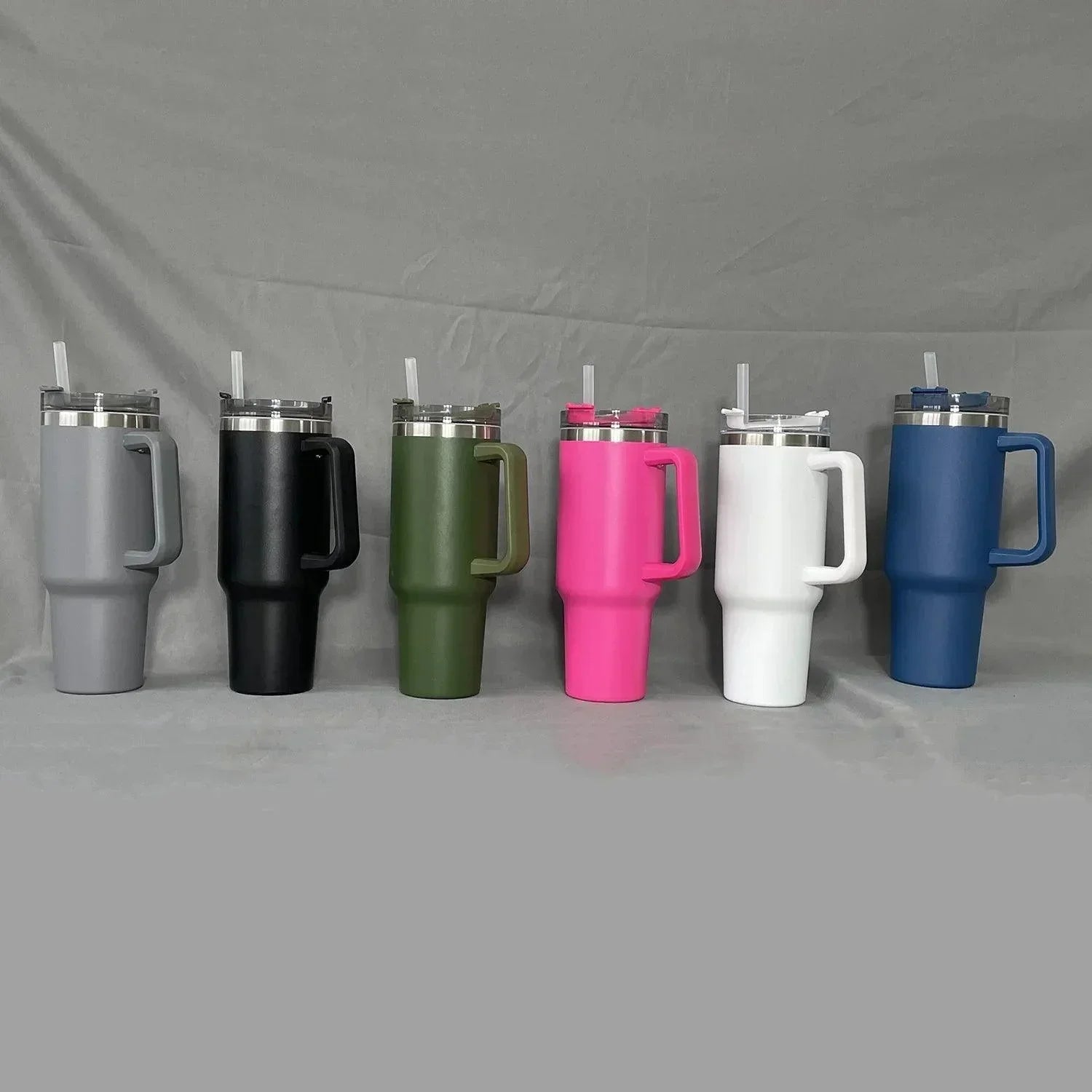 1PC Bingba Cup Car Large Capacity Portable Handle Cup Stainless Steel Insulation Cup Coffee Insulation Cup 40oz - NTKSTORE