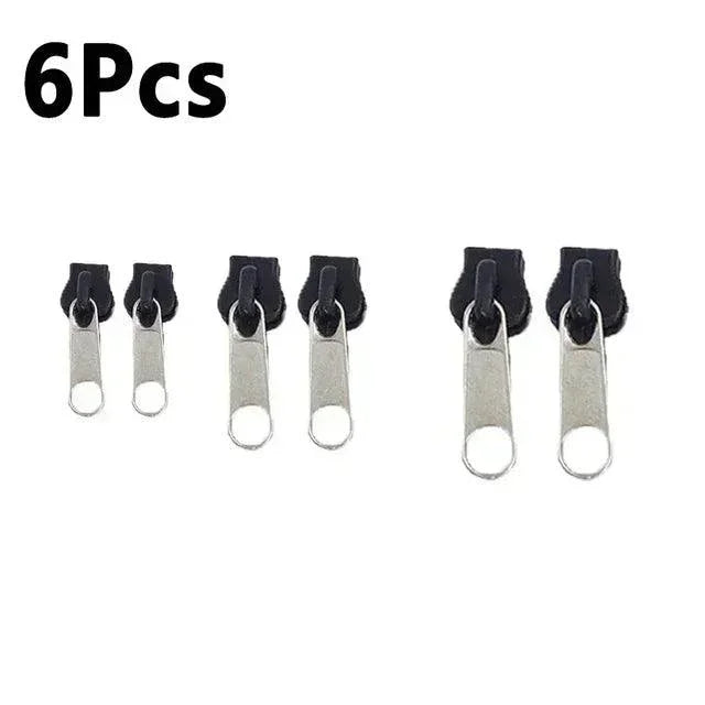 6pcs Instant Zipper Universal Instant Fix Repair Kit Replacement Zip Slider Teeth Multifunctional Clothing Replacement Zipper - NTKSTORE