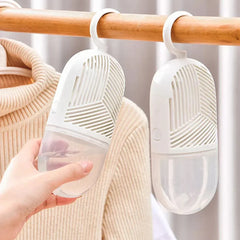 Clothes Dehumidification Box Reusable Hanging Dehumidifier Packs Anti-Mold with Water Collector&Hook for Wardrobe Closet Cabinet - NTKSTORE