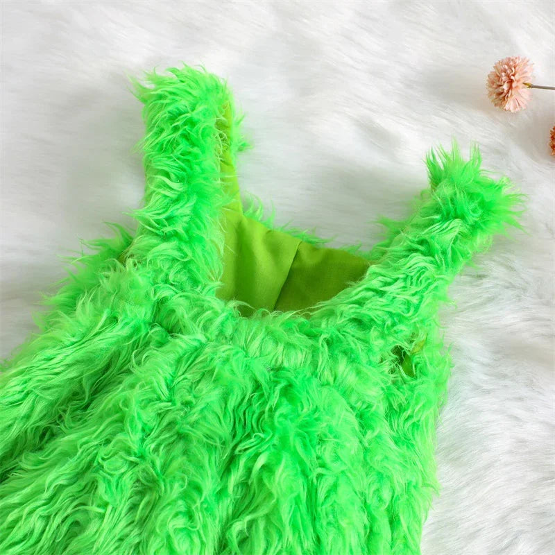 2023-08-04 Lioraitiin 6M-4Y Newborn Baby Boys Girls Christmas Outfits Long Sleeve Christmas Costume Novelty Xmas Furry Outfits - NTKSTORE