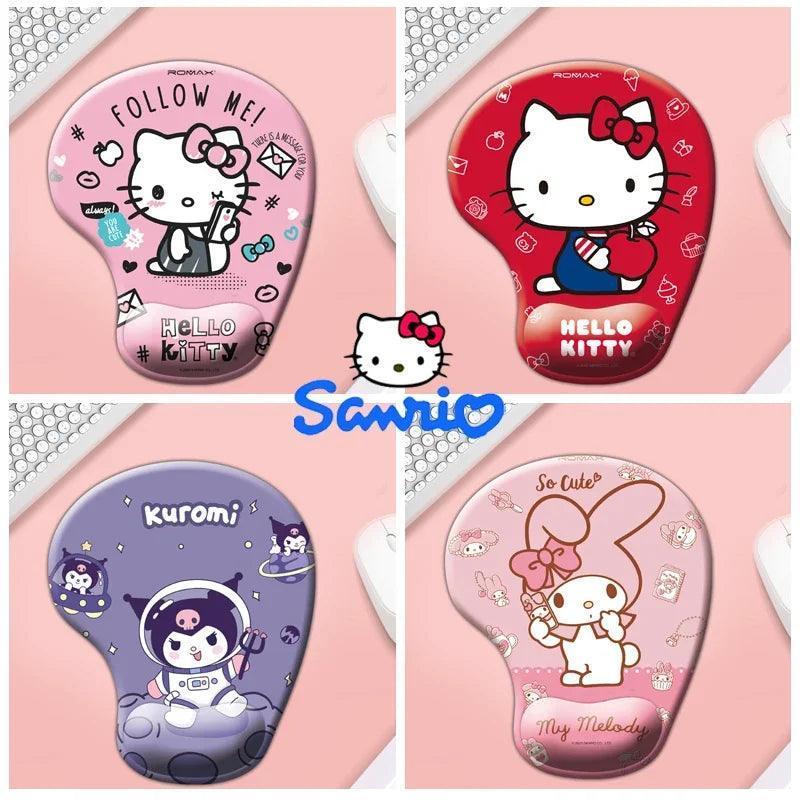 Sanrio Hello Kitty Cute Mouse Pad with Wrist Protection Ergonomic Gaming Desktop Mouse Pad For Mouse Pc Laptop - NTKSTORE
