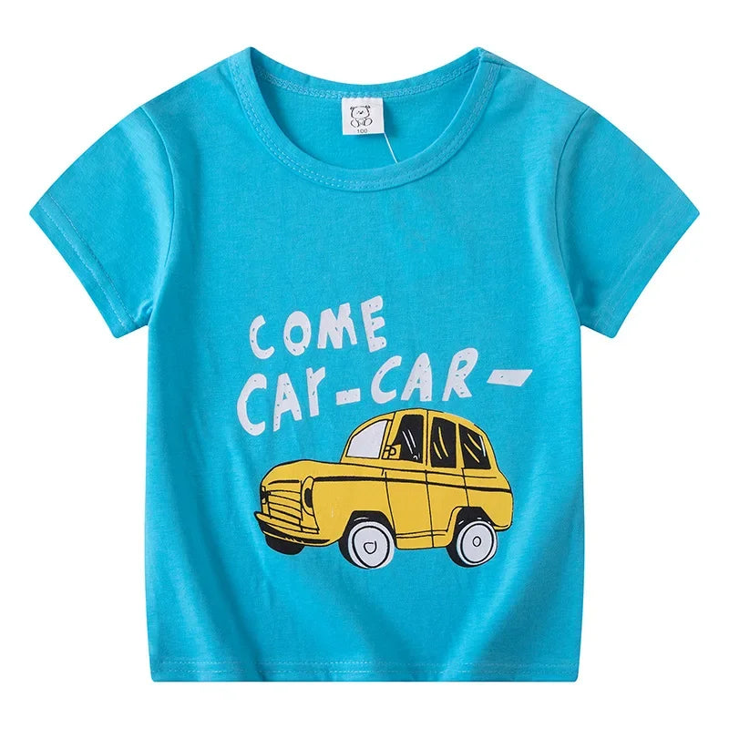 Children's Clothing Boys Girls T-Shirt Kids Clothes Cartoon Summer Tops Long Sleeve Baby Clothing Spring Cotton Ropa De Niña - NTKSTORE
