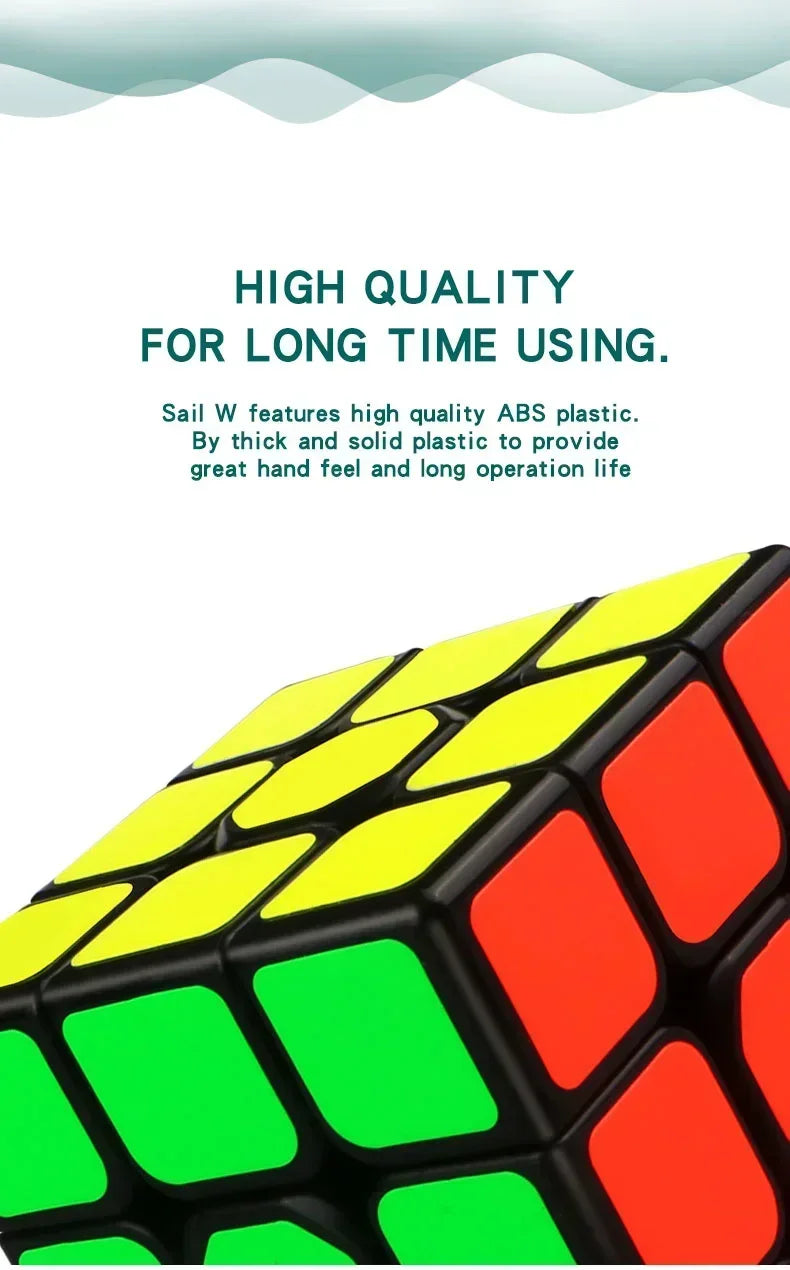 [Picube] QiYi Sailing W 3x3x3 QiHang W Speed Magic Cube Black Professional 3x3 Cube Puzzle Educational Toys For Kids Gift - NTKSTORE
