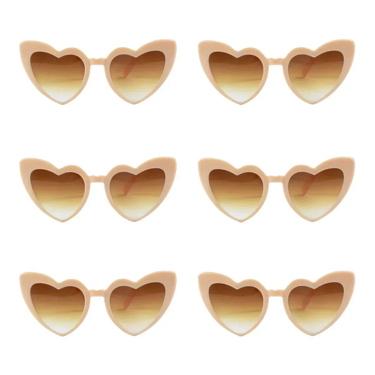 Heart Shaped Sunglasses for Women Retro Cat Eye Sunglasses Wedding Engagement Decoration Shopping Traveling Party Accessories - NTKSTORE