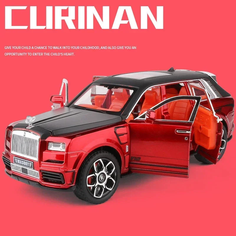 1:24 Rolls Royce Cullinan Masory SUV Alloy Luxy Car Model Diecasts Metal Toy Car Model Simulation Sound and Light Childrens Gift