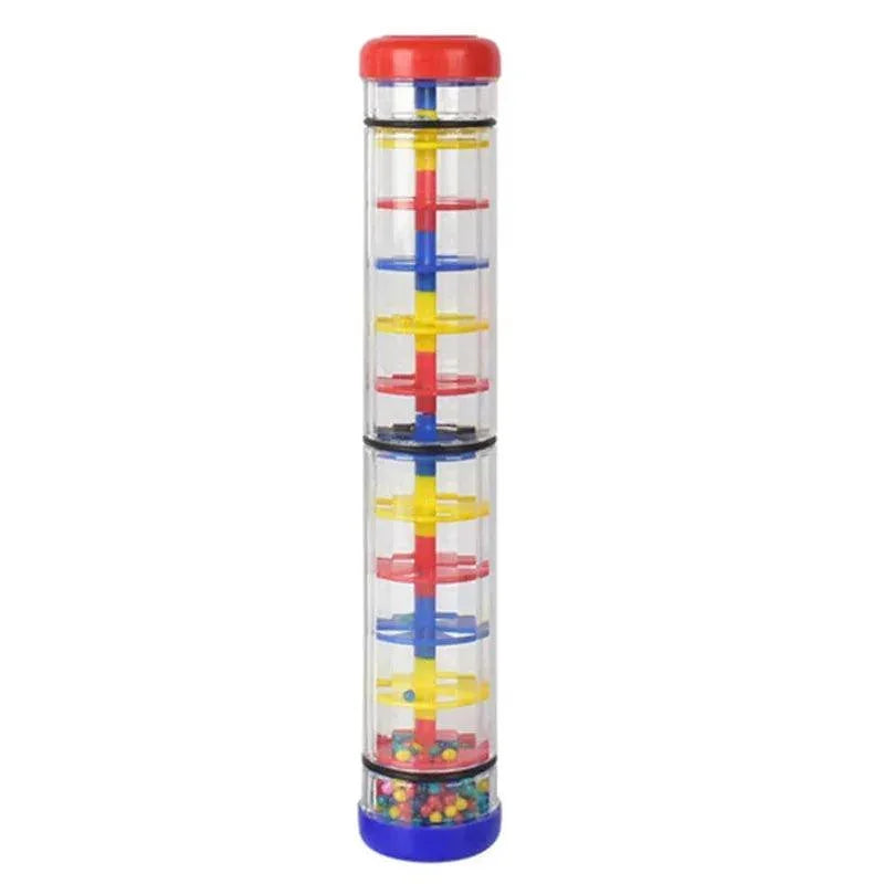 Montessori Baby Rain Stick Rainbow Hourglass Rain Music Rattle Baby Educational Toy Rainmaker Montessori Sensory Toys for Kids - NTKSTORE