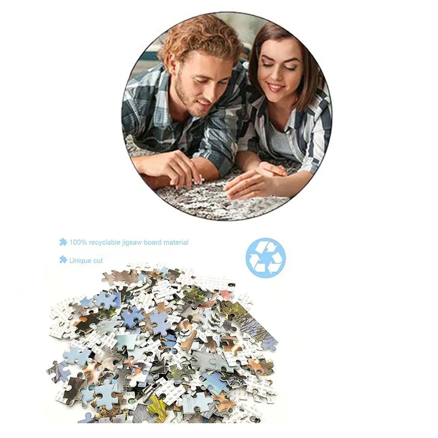 1000pcs Darrell Bush Canoe Lake Jigsaw Puzzles for Adults Home Decor Games Family Fun Floor Puzzles Educational Toys for Kids - NTKSTORE