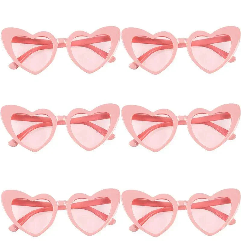 Heart Shaped Sunglasses for Women Retro Cat Eye Sunglasses Wedding Engagement Decoration Shopping Traveling Party Accessories - NTKSTORE