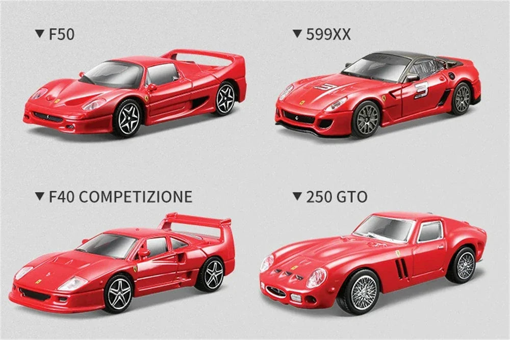 Bburago 1:43 Ferrari Collection Purosangue SP2 ROMA 250 458 488 GTB Alloy Luxury Vehicle Diecast Cars Model Toy Collection