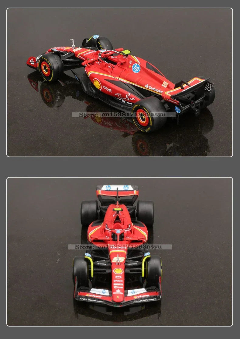 Bburago 1:43 f1 2024 Ferrari SF24 #16 lecler #55 sainz jr. legierung auto druckguss modell spielzeug sammlung erste reihenfolge