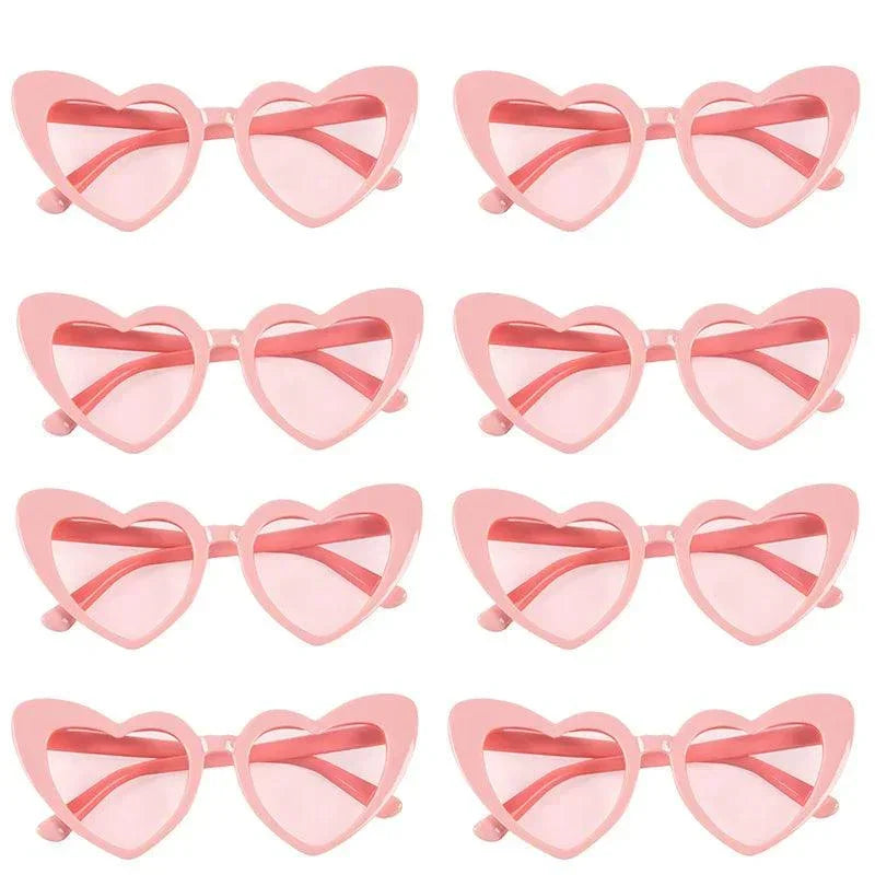 Heart Shaped Sunglasses for Women Retro Cat Eye Sunglasses Wedding Engagement Decoration Shopping Traveling Party Accessories - NTKSTORE