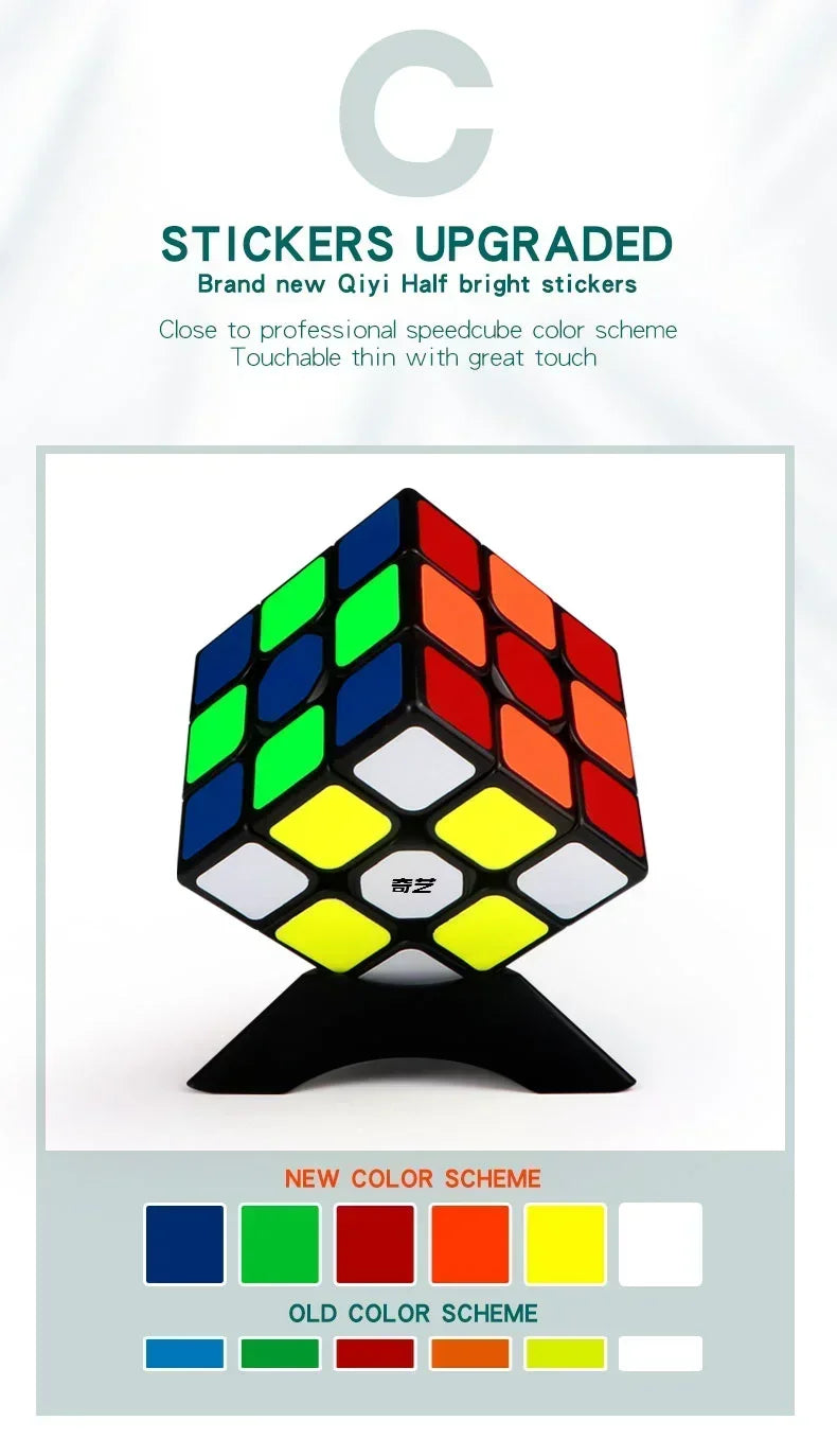 [Picube] QiYi Sailing W 3x3x3 QiHang W Speed Magic Cube Black Professional 3x3 Cube Puzzle Educational Toys For Kids Gift - NTKSTORE