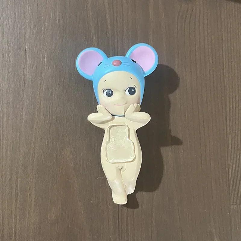 Sonny Angel looking back serie Lying Down Hippers Action Figures Blind box Cute Mysterious Anime Doll Children Christmas Gifts - NTKSTORE