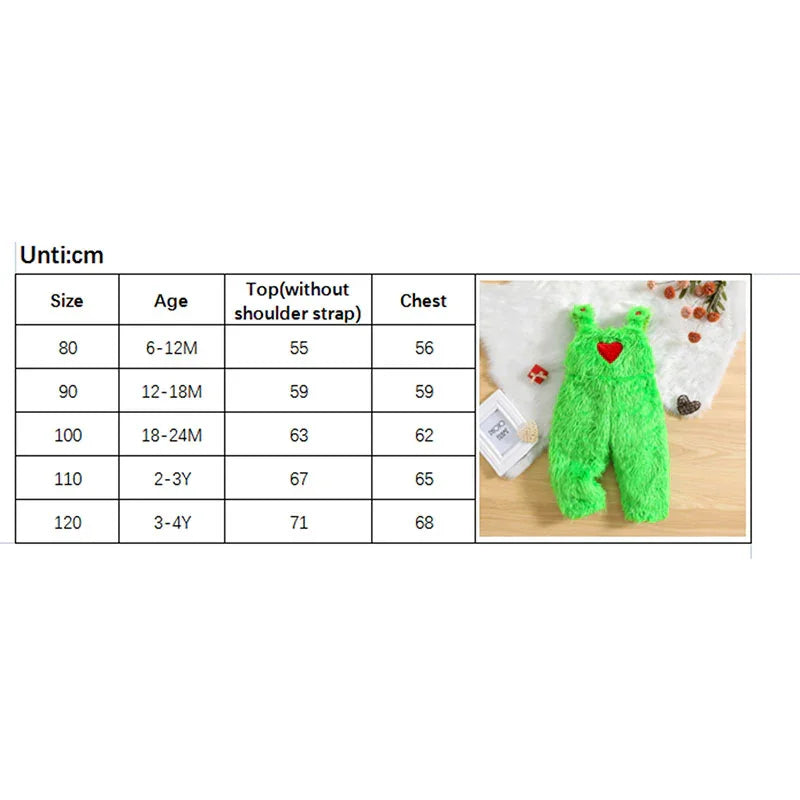 2023-08-04 Lioraitiin 6M-4Y Newborn Baby Boys Girls Christmas Outfits Long Sleeve Christmas Costume Novelty Xmas Furry Outfits - NTKSTORE