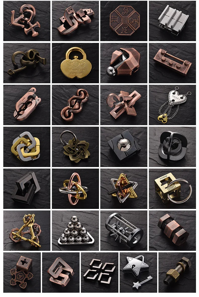 Magic Rings Mind Puzzle Cast Loop Brain Teasers IQ Games Adults Kids Rompecabezas Puzzle Puzzle Juegos De Ingenio Metalico