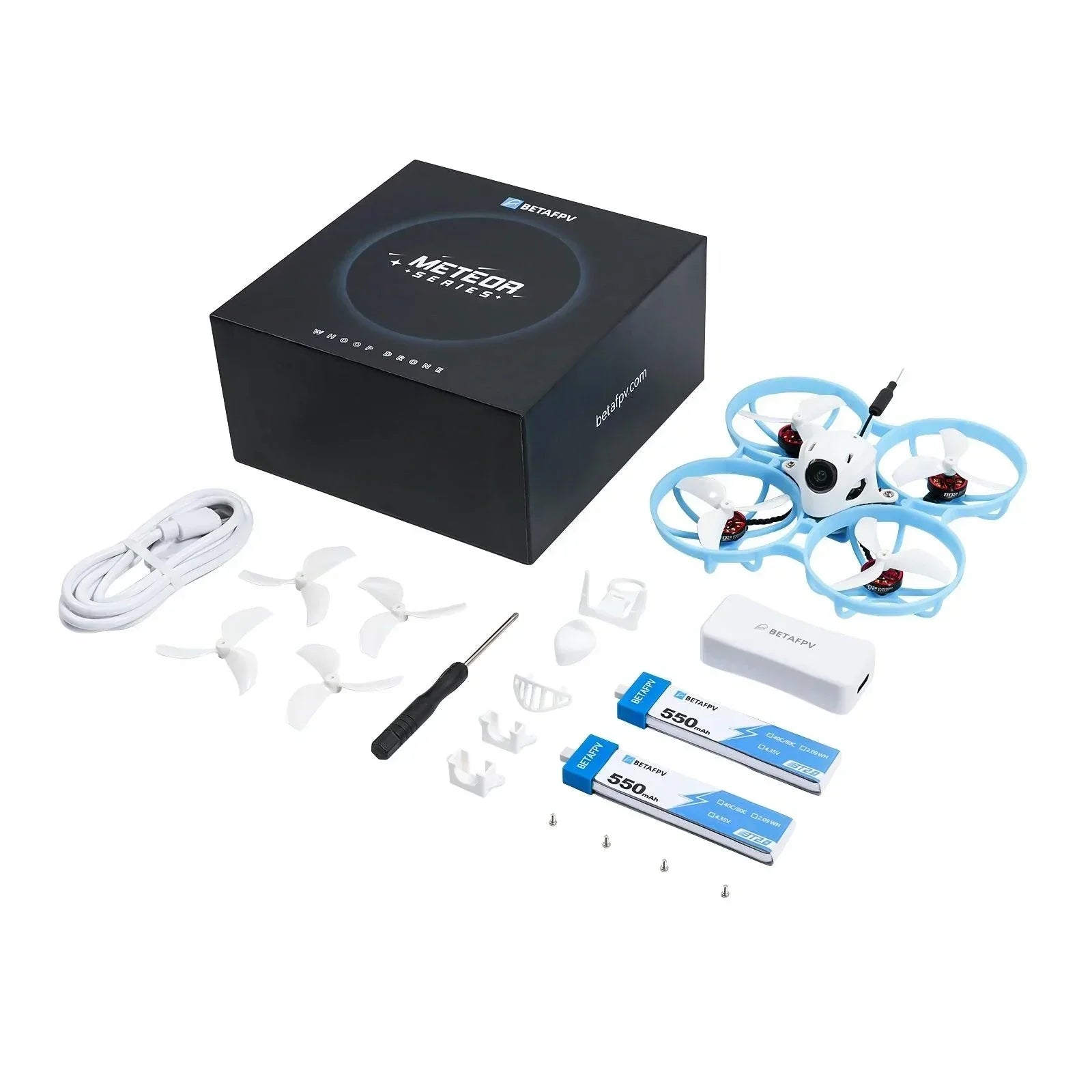 BETAFPV Meteor75 Pro Brushless Whoop Quadcopter 1102 22000KV Brushless Motor F4 1S 5A Flight Controller 550mah Battery - NTKSTORE