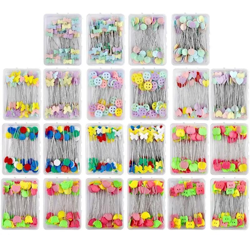 New Dressmaking Pins Embroidery Patchwork Tools Fixed Pin Button Pin Patchwork Pin For Sewing Positioning And DIY 50pcs/100pcs - NTKSTORE