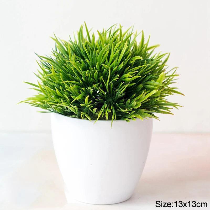 Artificial Plants Bonsai Small Tree Pot Fake Plant Flowers Potted Ornaments For Home Room Table Decoration Hotel Garden Decor - NTKSTORE