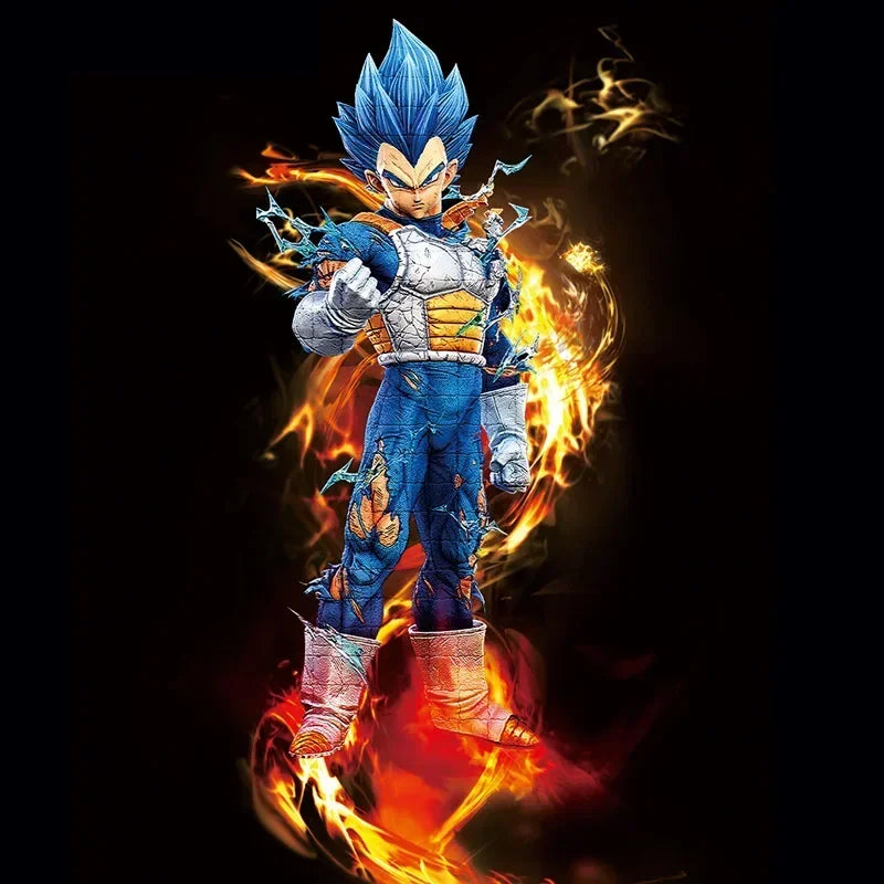 28cm Dragon Ball Z Vegeta Figure Super Saiyan Vegeta Anime Figurine Action Figures Pvc Gk Doll Statue Collection Model Toys Gift - NTKSTORE