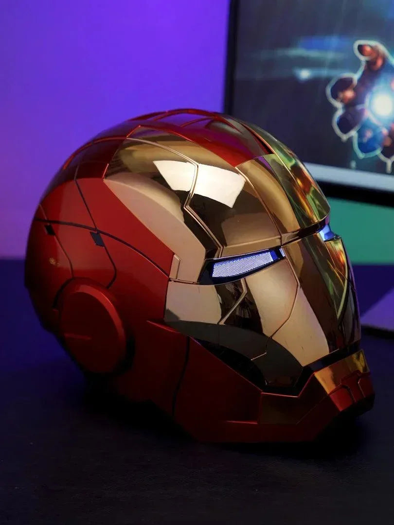 Avengers MK5 Iron Man Helmet Voice Control Helmet Electronic War Machine Open Close Jarvis Command 1:1 Cosplay IronMan Toy Gifts - NTKSTORE
