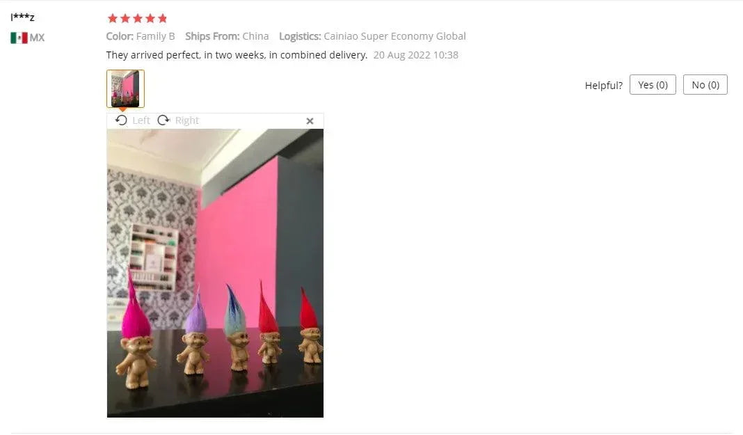 5Pcs/lot Funny Trolls Dolls Anime Action Figure Colorful Hair Family Members Models Kids Toys for Children Gift Nostalgic Adult - NTKSTORE