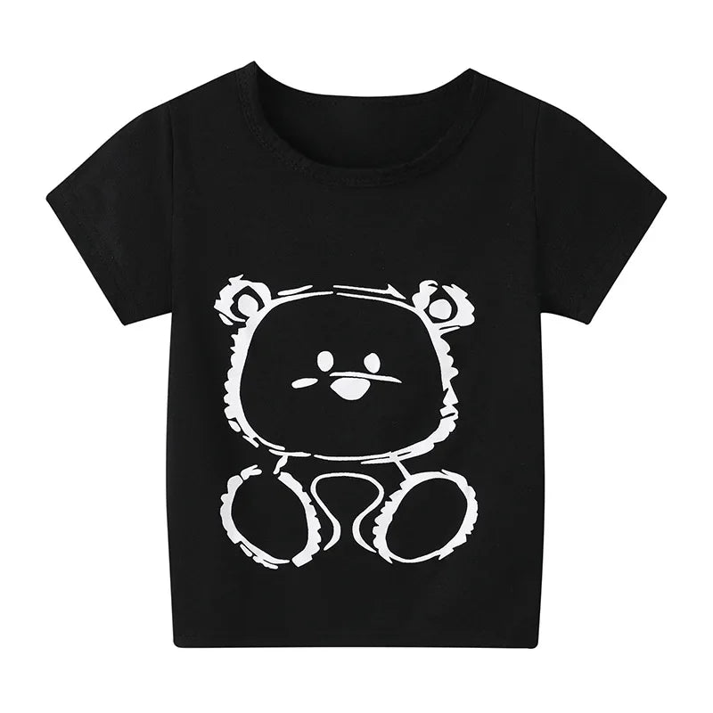 Children's Clothing Boys Girls T-Shirt Kids Clothes Cartoon Summer Tops Long Sleeve Baby Clothing Spring Cotton Ropa De Niña - NTKSTORE