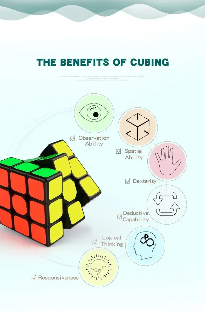 [Picube] QiYi Sailing W 3x3x3 QiHang W Speed Magic Cube Black Professional 3x3 Cube Puzzle Educational Toys For Kids Gift - NTKSTORE