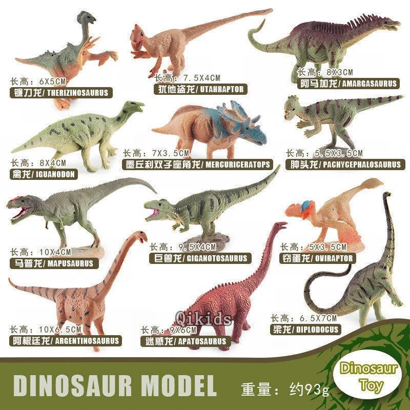 12Pcs/Set Dinosaur Educational Figurine - NTKSTORE