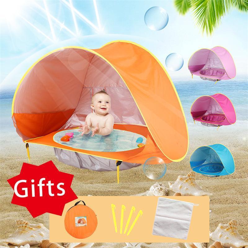 Baby Beach Tent Shade Pool UV Protection Sun Shelter Infant Outdoor Toys Swimming Pool Play House Tent Toys for Kids Children - NTKSTORE