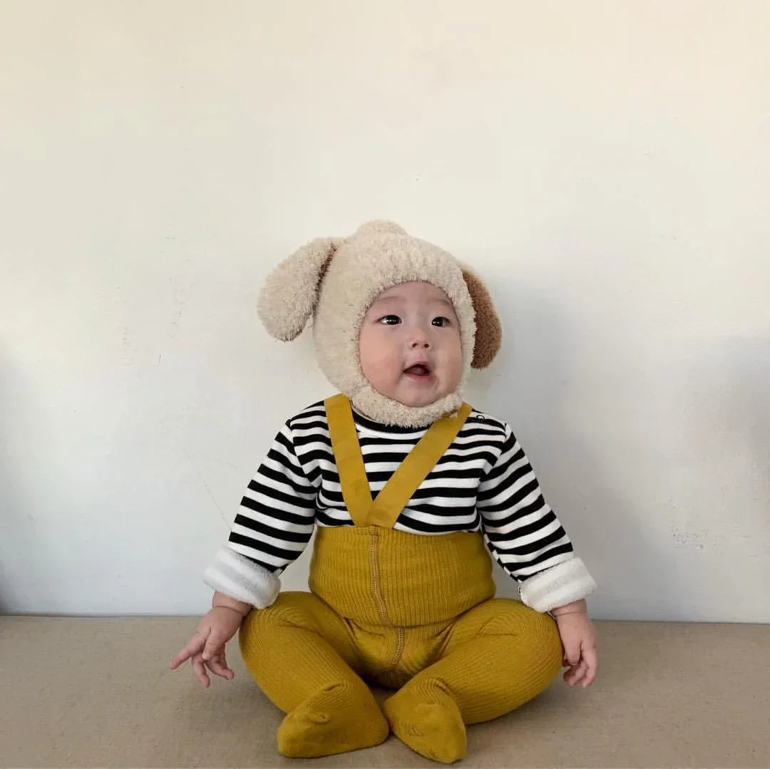 Cute Baby Winter Hat Fleece Warm Bonnets Rabbit Ear Hats for Kids Infant Babies Accessories Newborn Photography Props Boys Girls - NTKSTORE