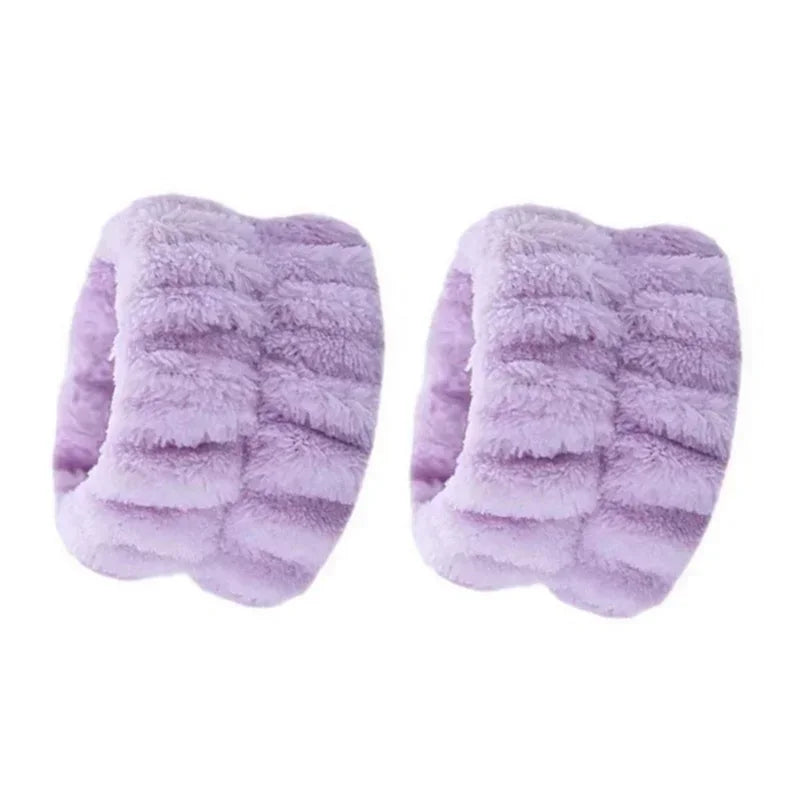 1pcs Women Face Wash Wrist Washband Soft Reusable Towel Wristbands Girls Yoga Running Sport Wrist Sweatband Sweat Absorption - NTKSTORE