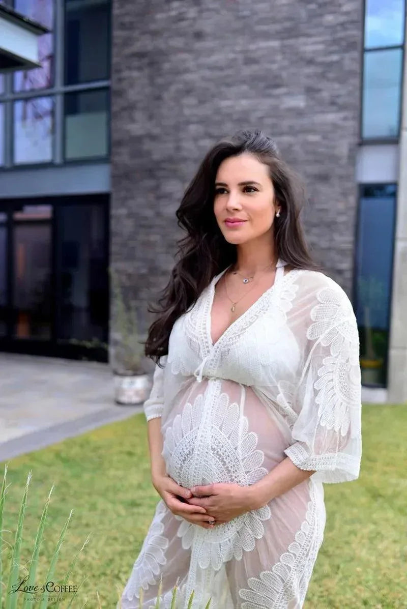 2024 Summer Maternity Photo Shooting Dress Large Size Pregnancy Photography Mother women Clothes Wear - NTKSTORE