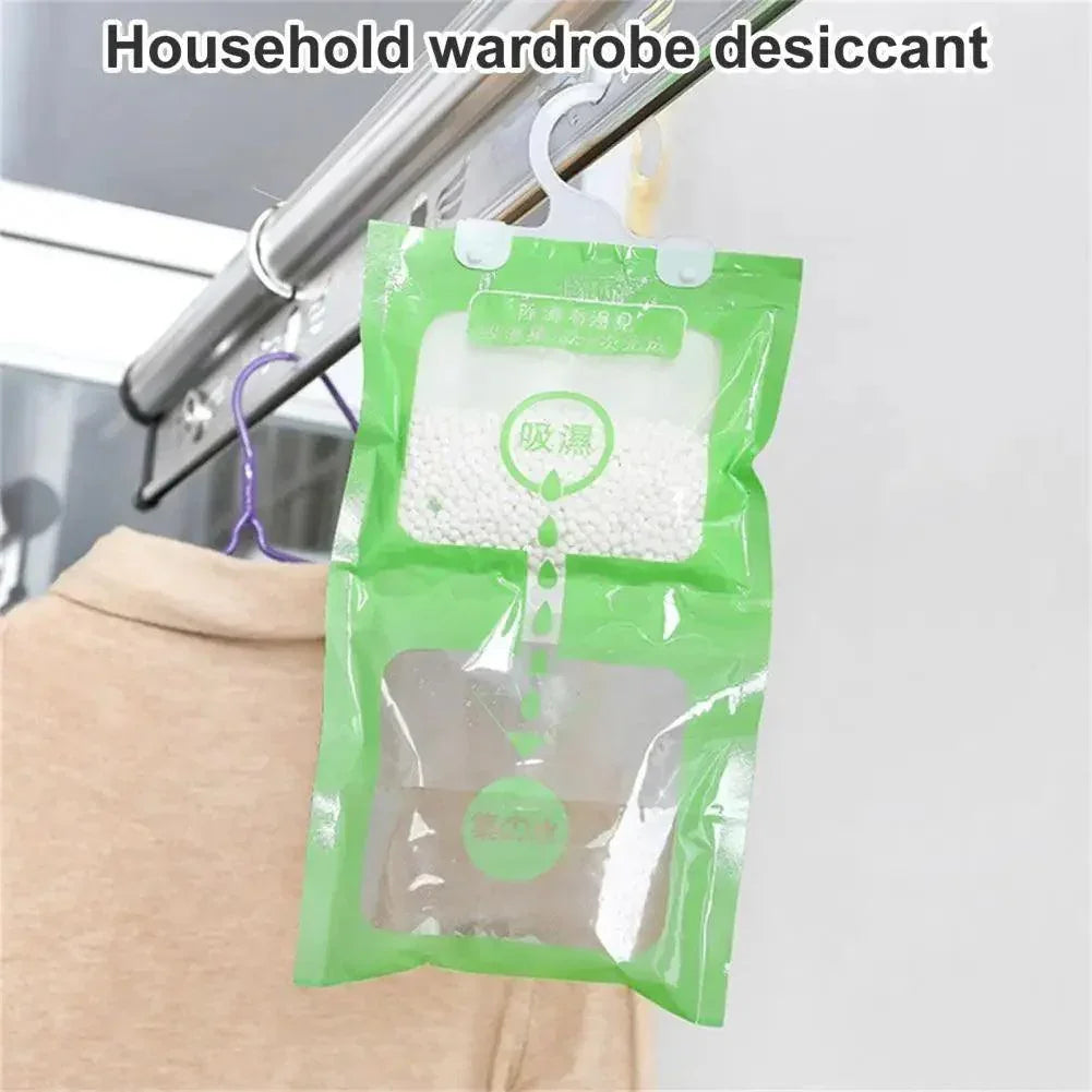2 Sizes Wardrobe Desiccant Granular Remove Damp Musty Smell Useful Hanging Humidity Pack Wardrobe Desiccant - NTKSTORE