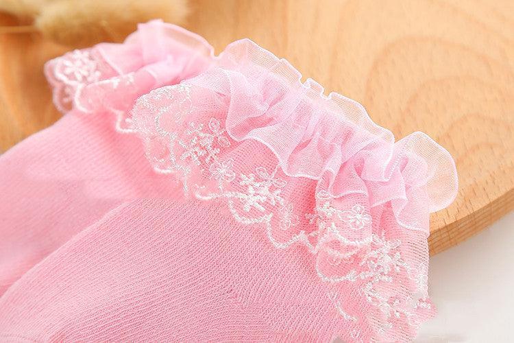 Lace Princess Girls Socks Spring Autumn Baby Socks - NTKSTORE